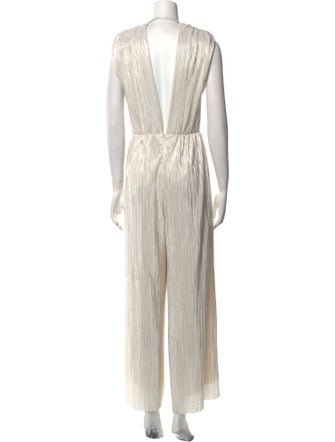 Sabina Musayev Plunge Neckline Jumpsuit