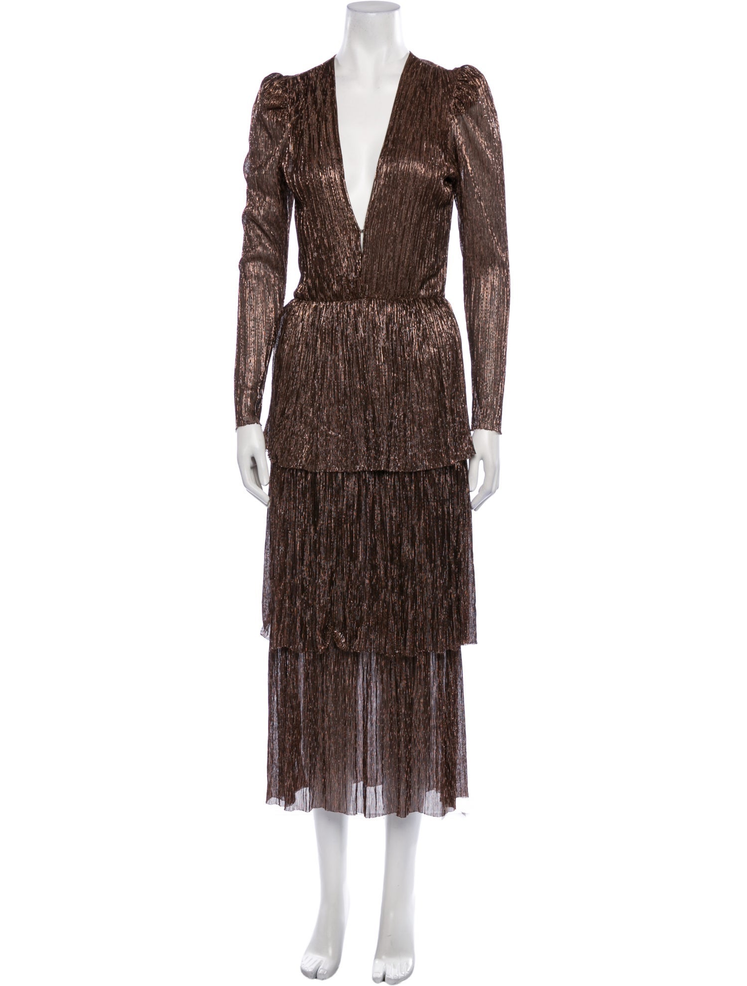 Sabina Musayev Printed Long Dress