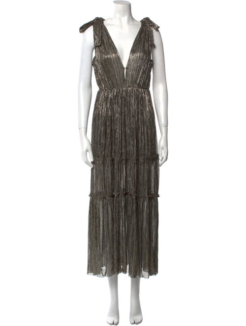 Sabina Musayev Plunge Neckline Long Dress