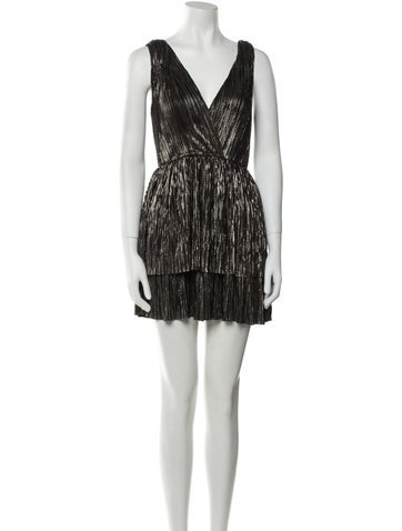 Sabina Musayev Dresses V-Neck Mini Dress XS