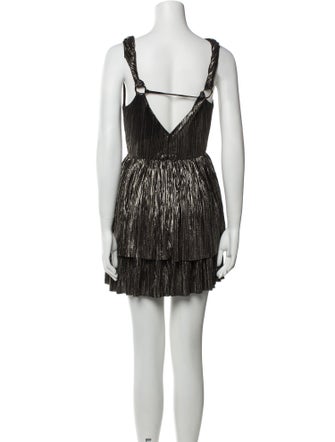 Sabina Musayev V-Neck Mini Dress