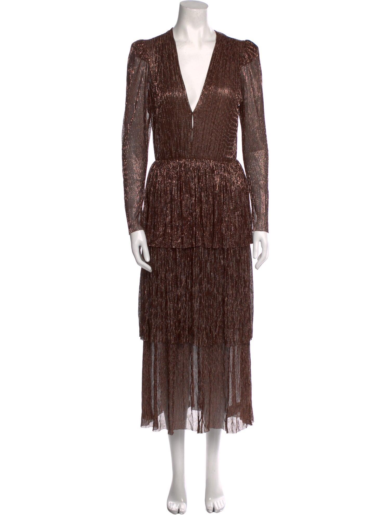 Sabina Musayev Printed Long Dress