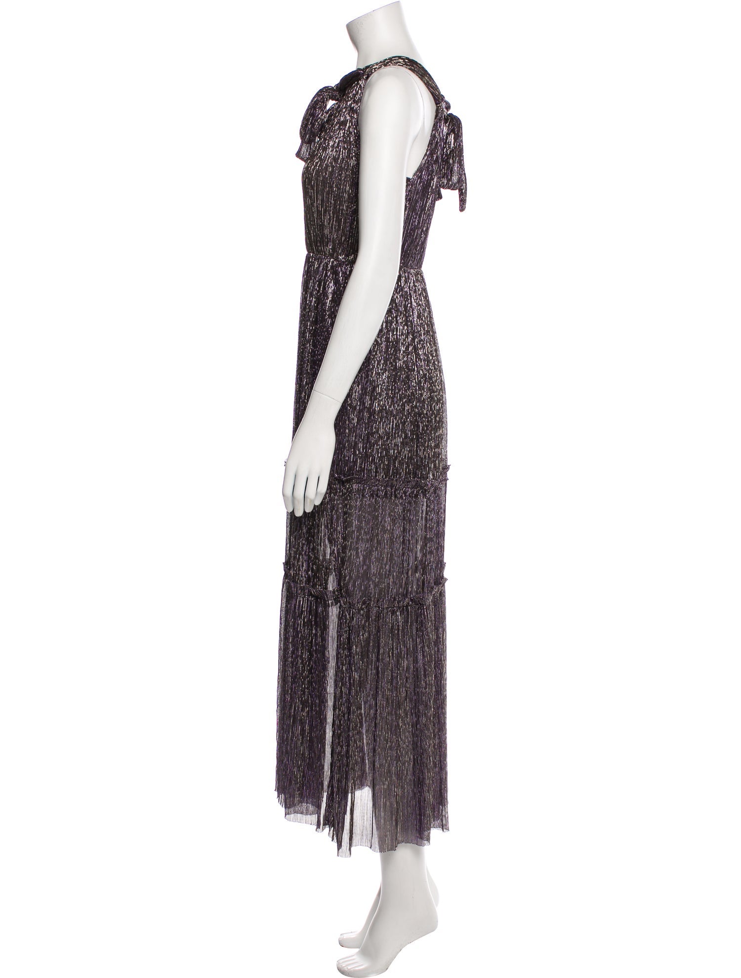 Sabina Musayev Plunge Neckline Long Dress