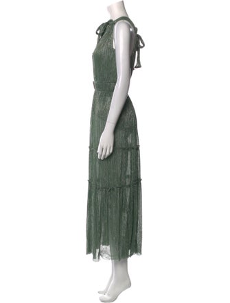 Sabina Musayev Crew Neck Long Dress