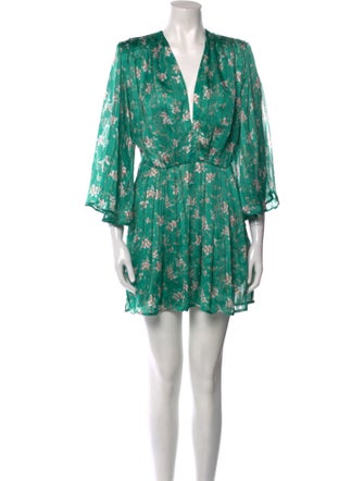 Sabina Musayev Floral Print Mini Dress