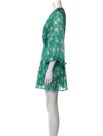 Sabina Musayev Floral Print Mini Dress