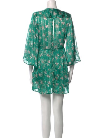 Sabina Musayev Floral Print Mini Dress