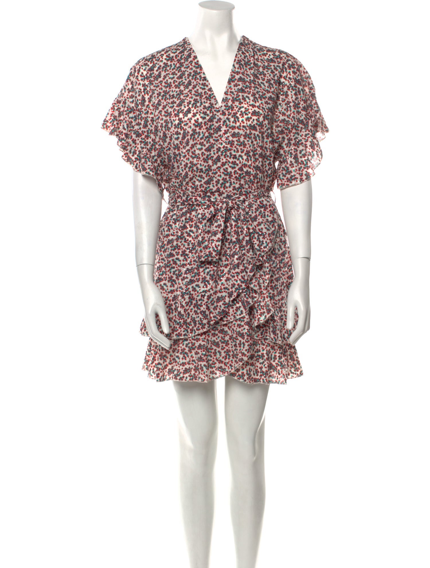 Sabina Musayev Floral Print Mini Dress w/ Tags