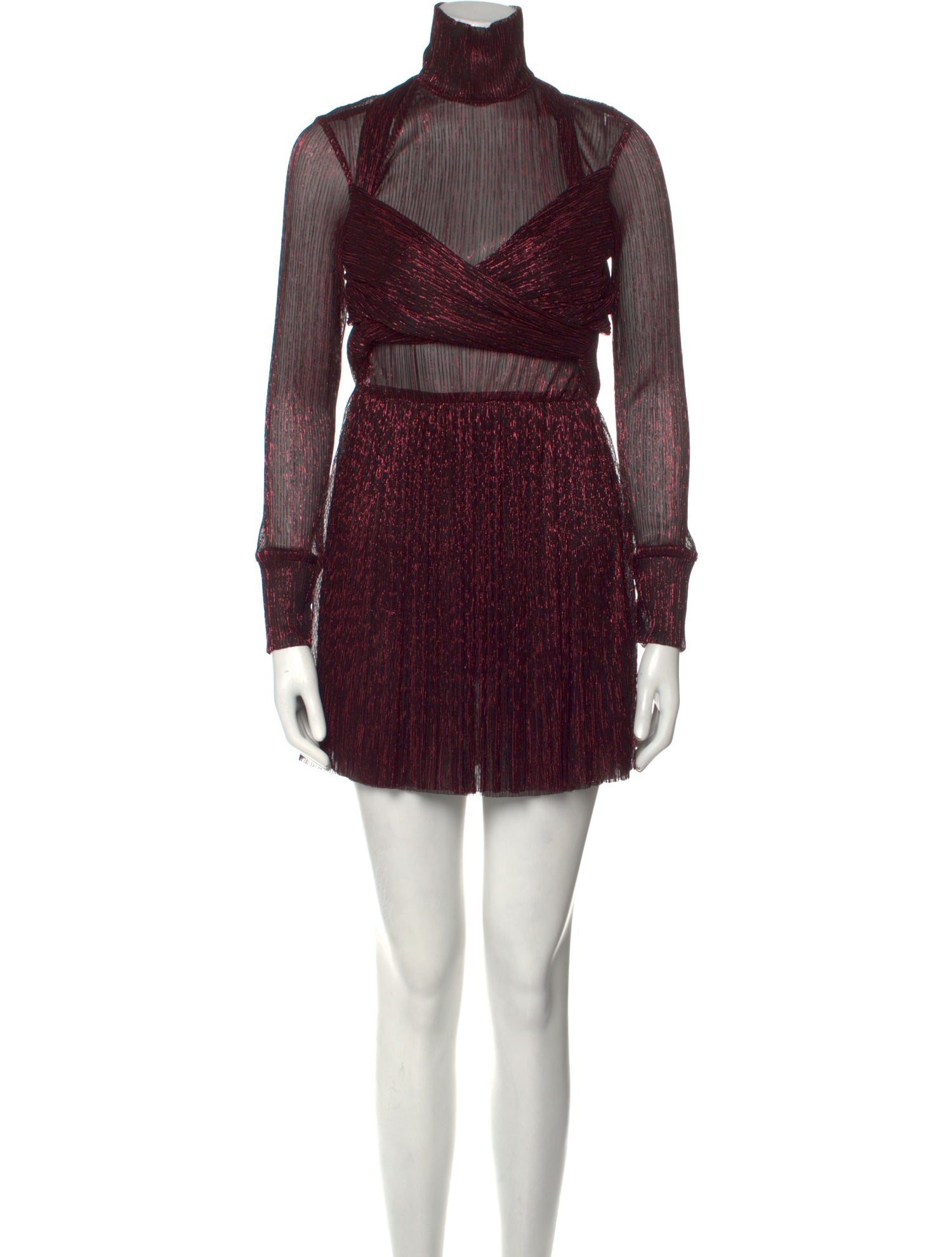 Sabina Musayev Turtleneck Mini Dress