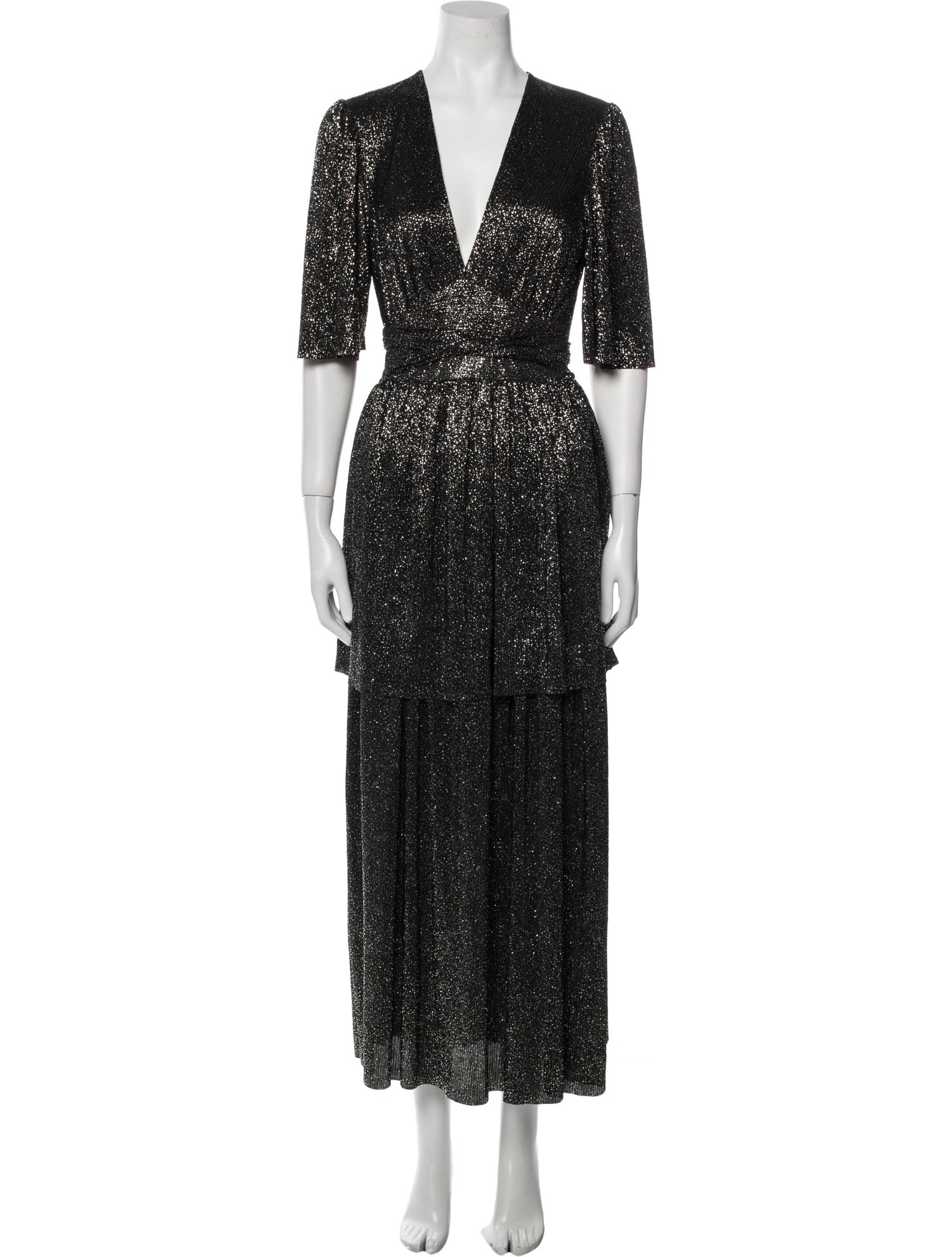 Sabina Musayev Floral Print Long Dress w/ Tags