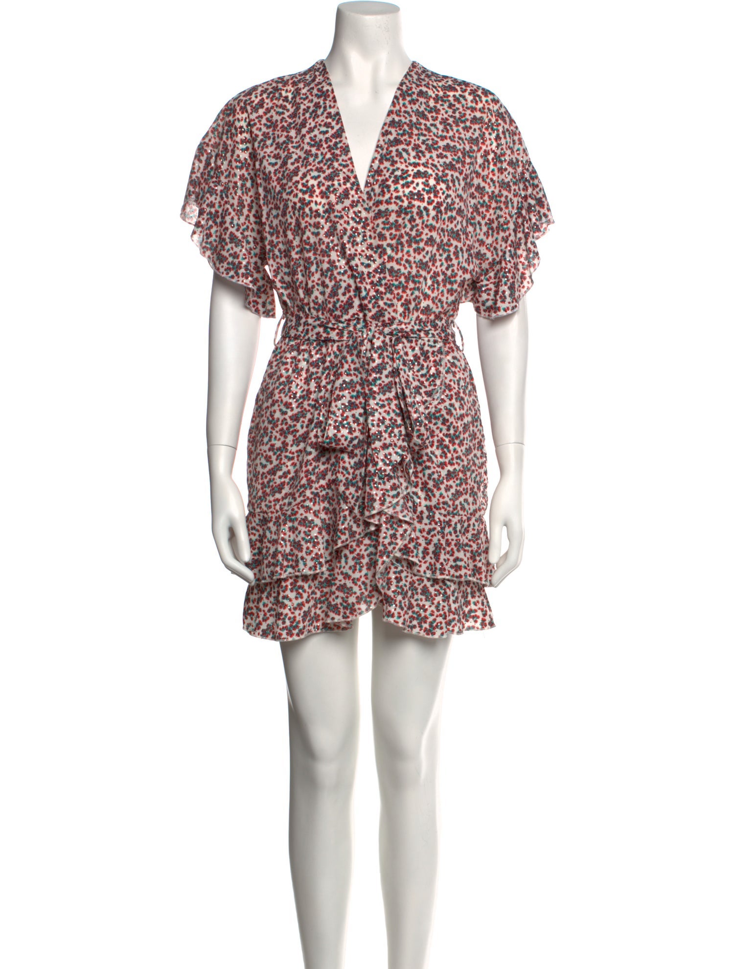 Sabina Musayev Floral Print Mini Dress