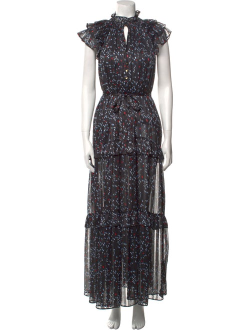 Sabina Musayev Floral Print Long Dress