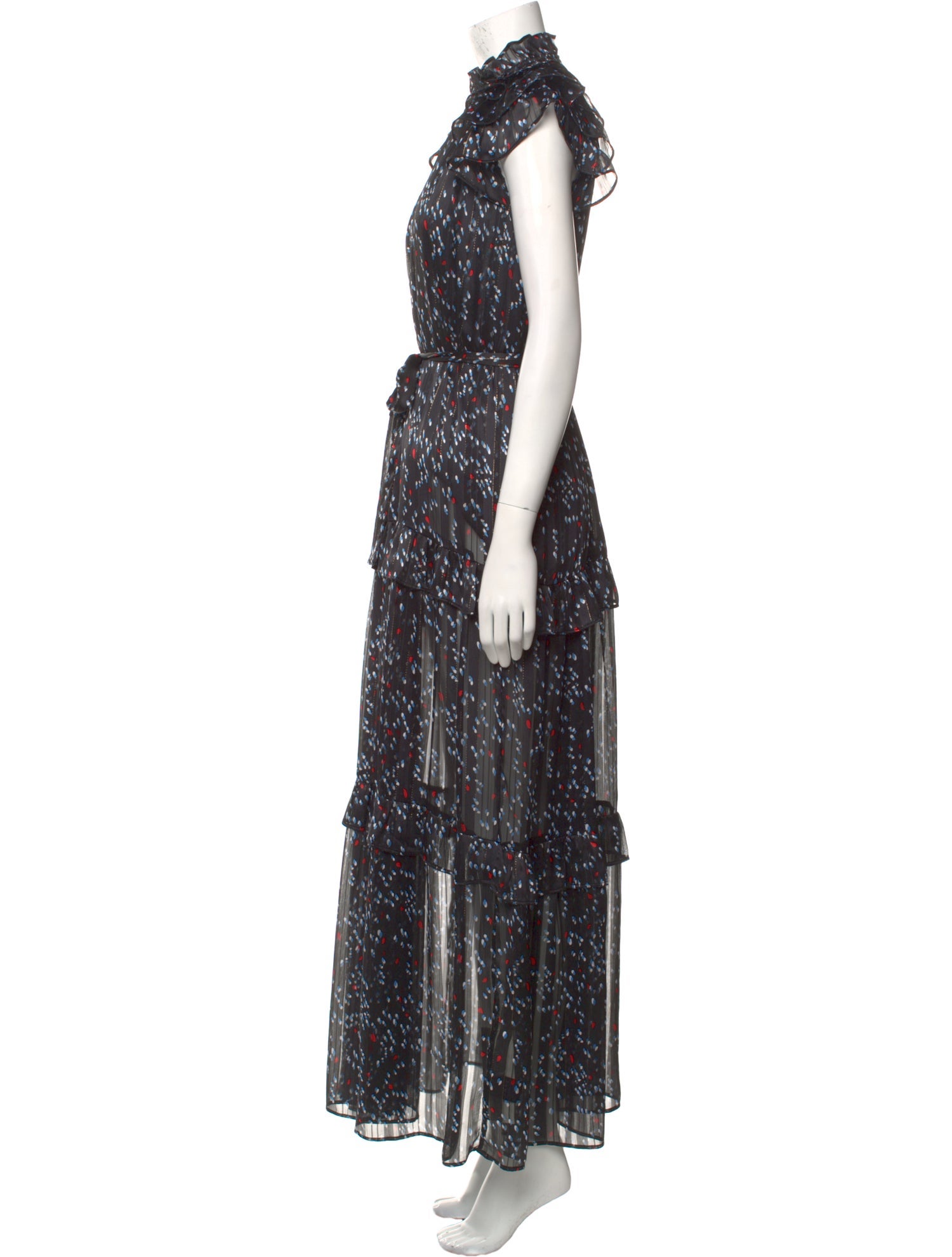 Sabina Musayev Floral Print Long Dress