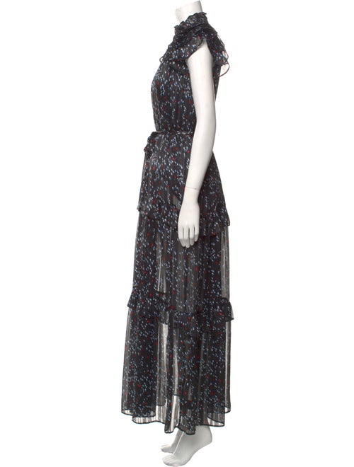 Sabina Musayev Floral Print Long Dress