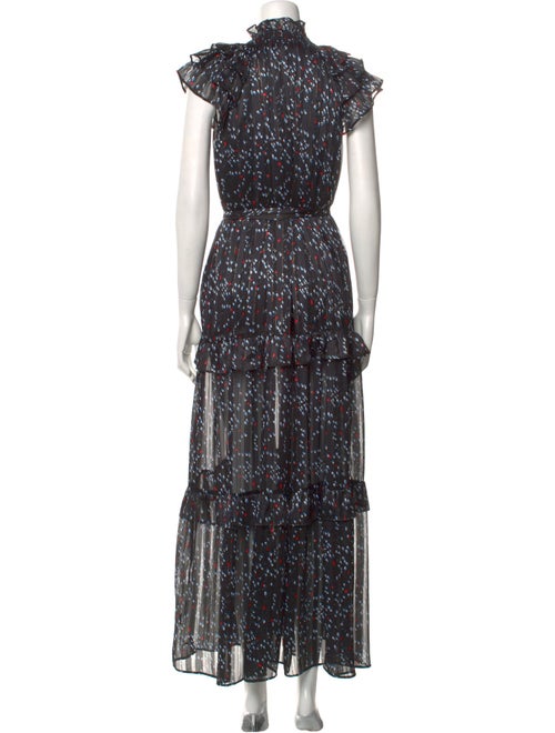 Sabina Musayev Floral Print Long Dress