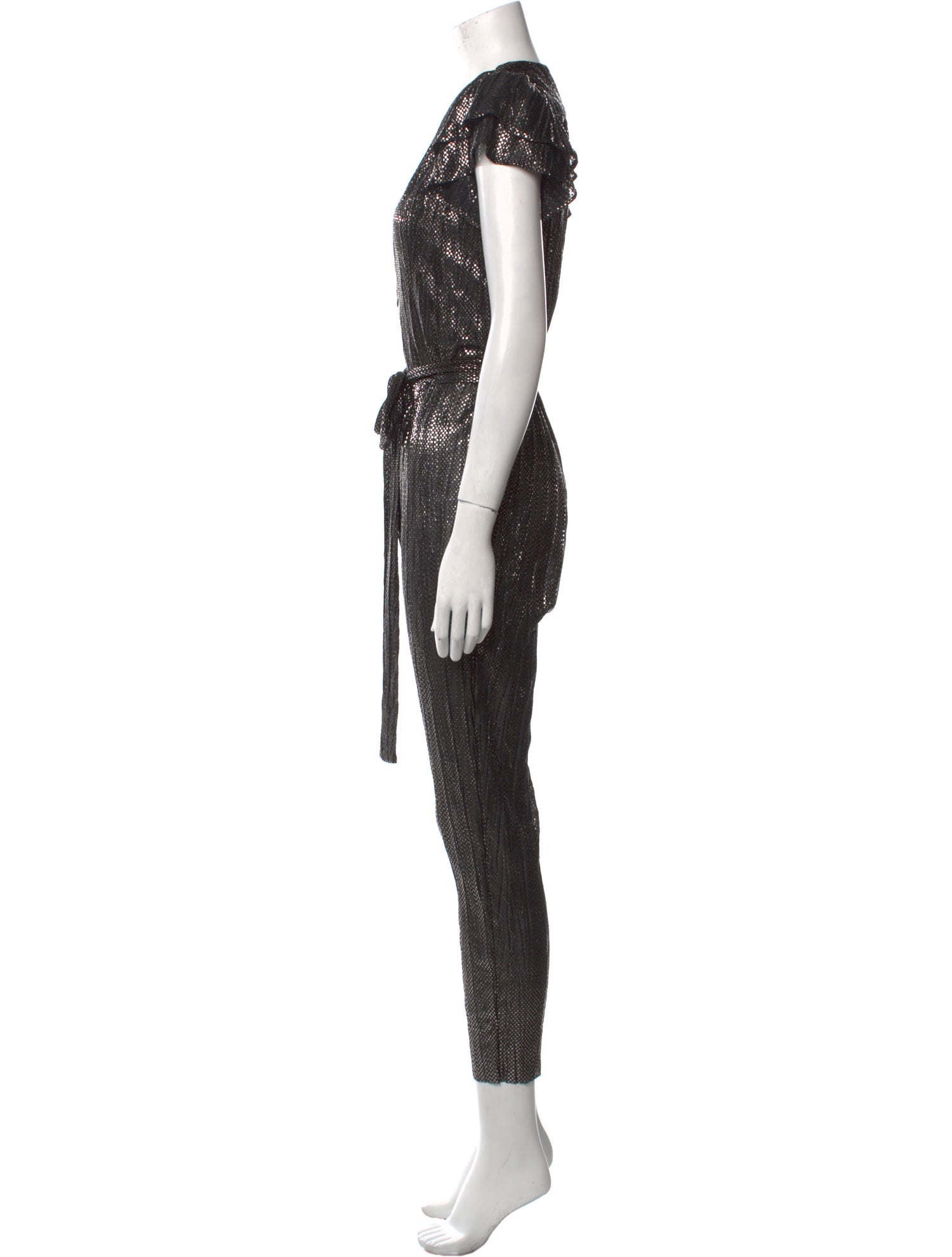 Sabina Musayev Plunge Neckline Jumpsuit