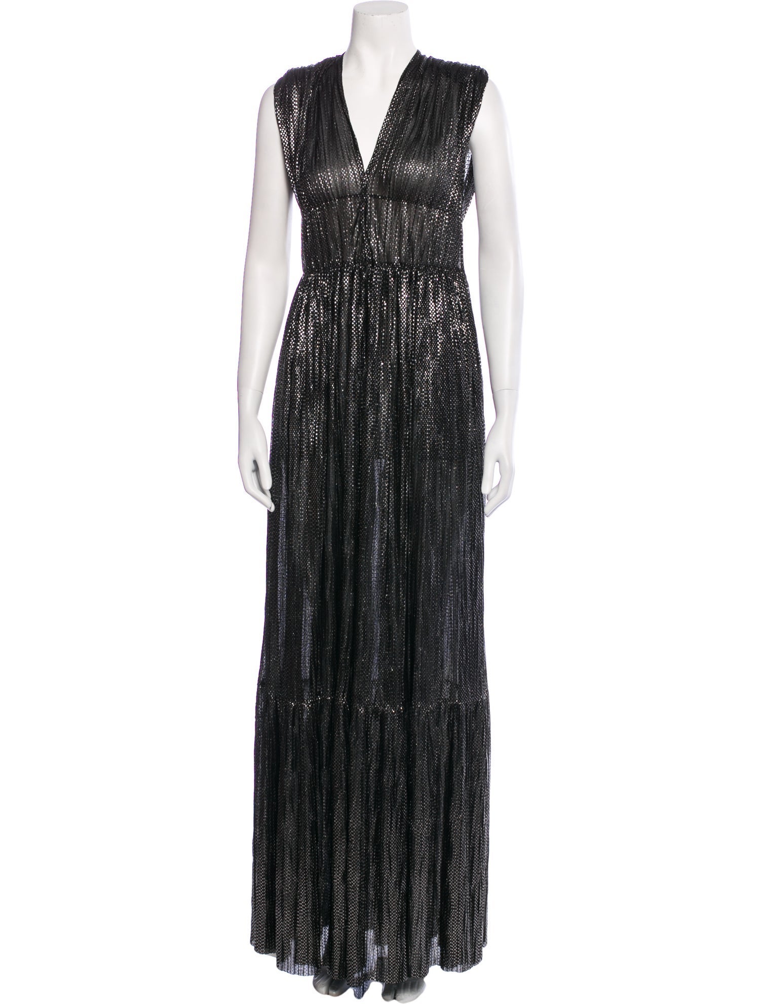 Sabina Musayev V-Neck Long Dress w/ Tags