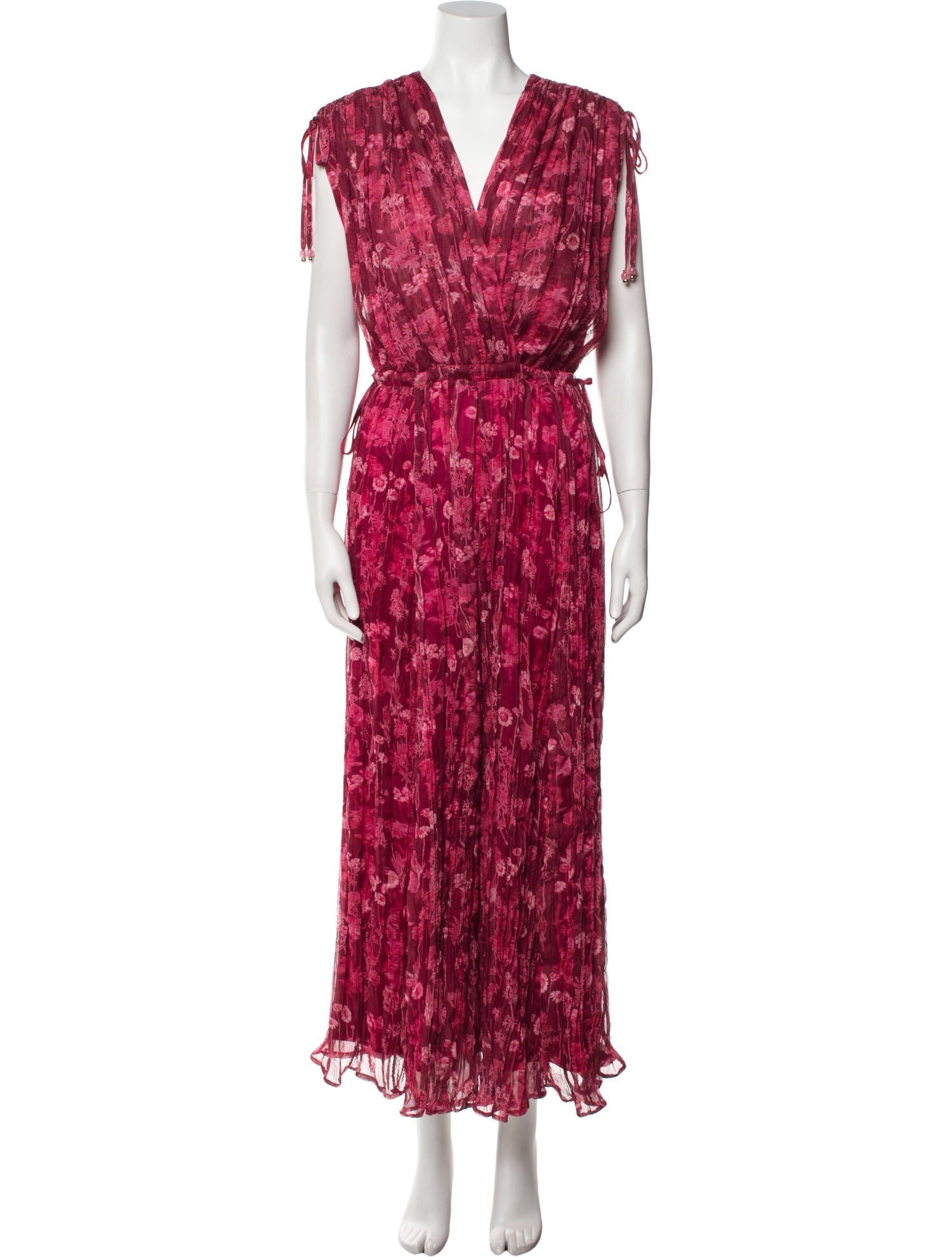 Sabina Musayev Floral Print Long Dress w/ Tags