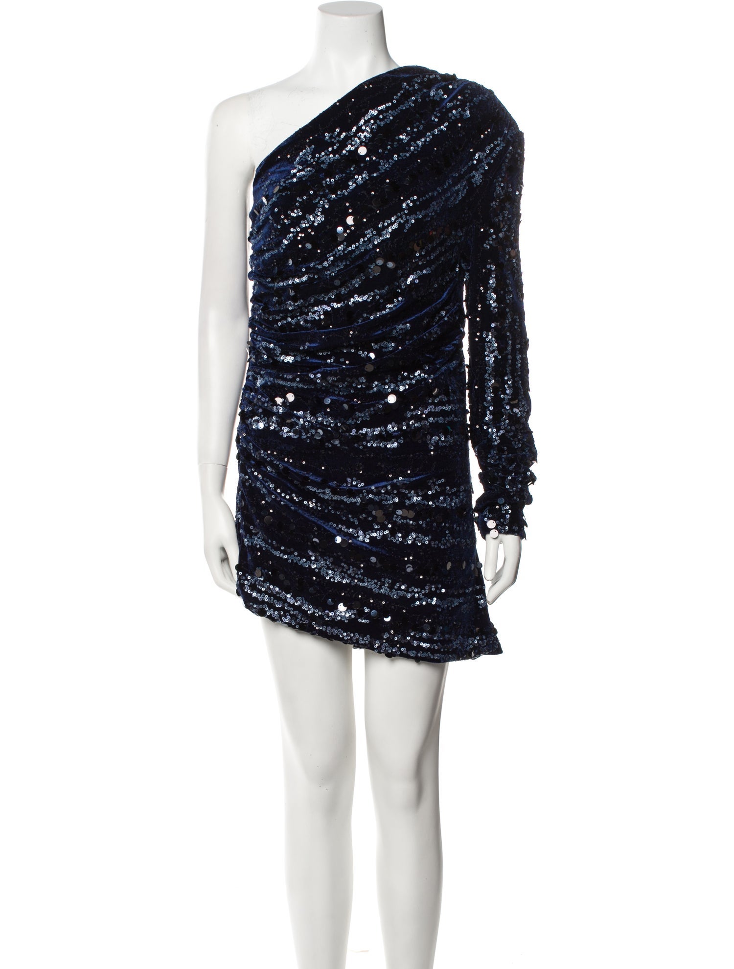 Sabina Musayev One-Shoulder Mini Dress