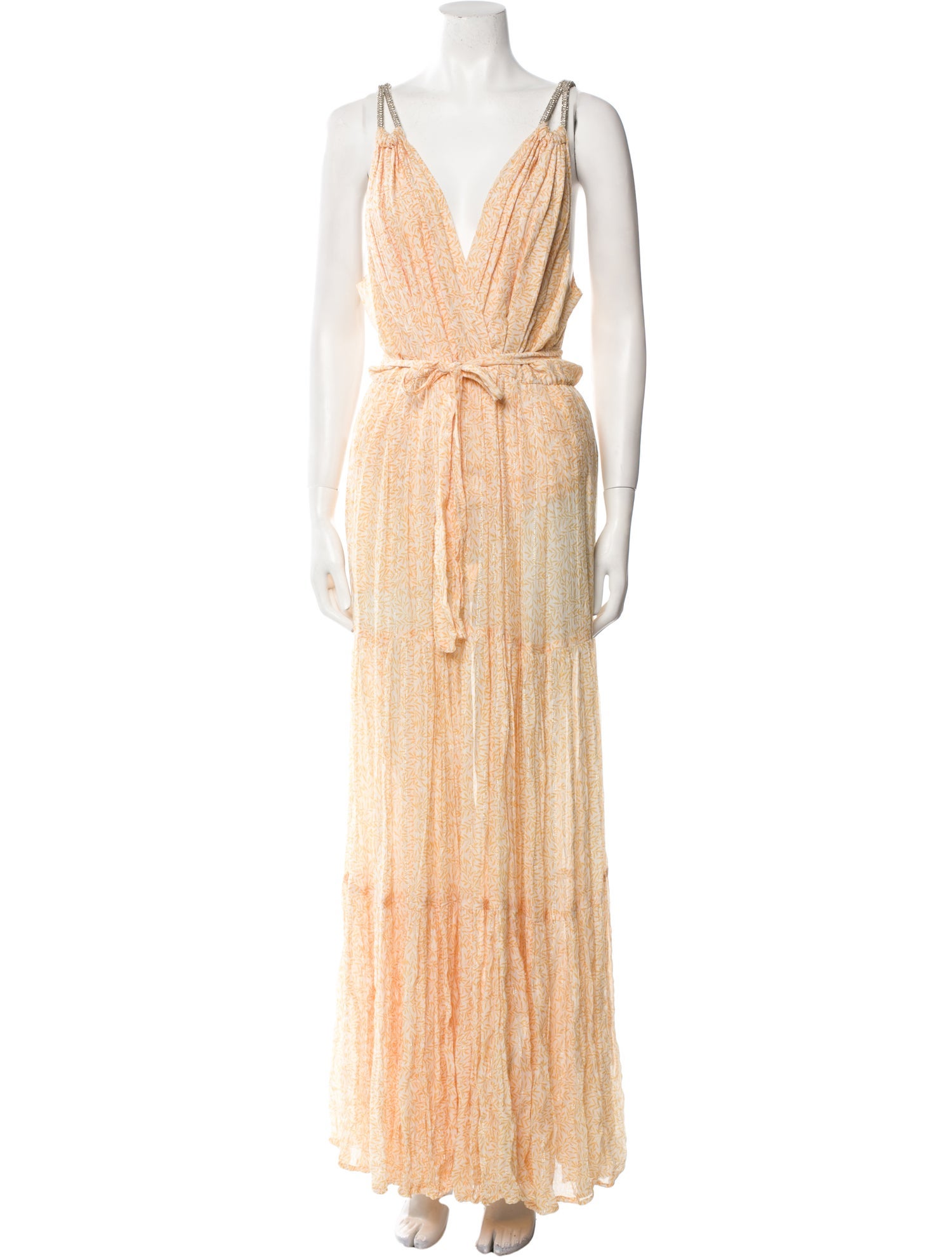 Sabina Musayev Printed Long Dress