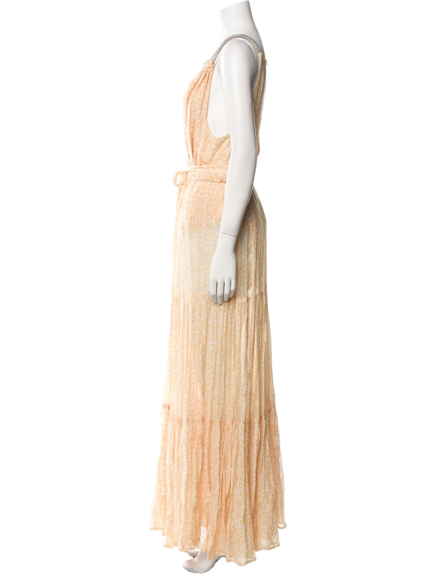 Sabina Musayev Printed Long Dress