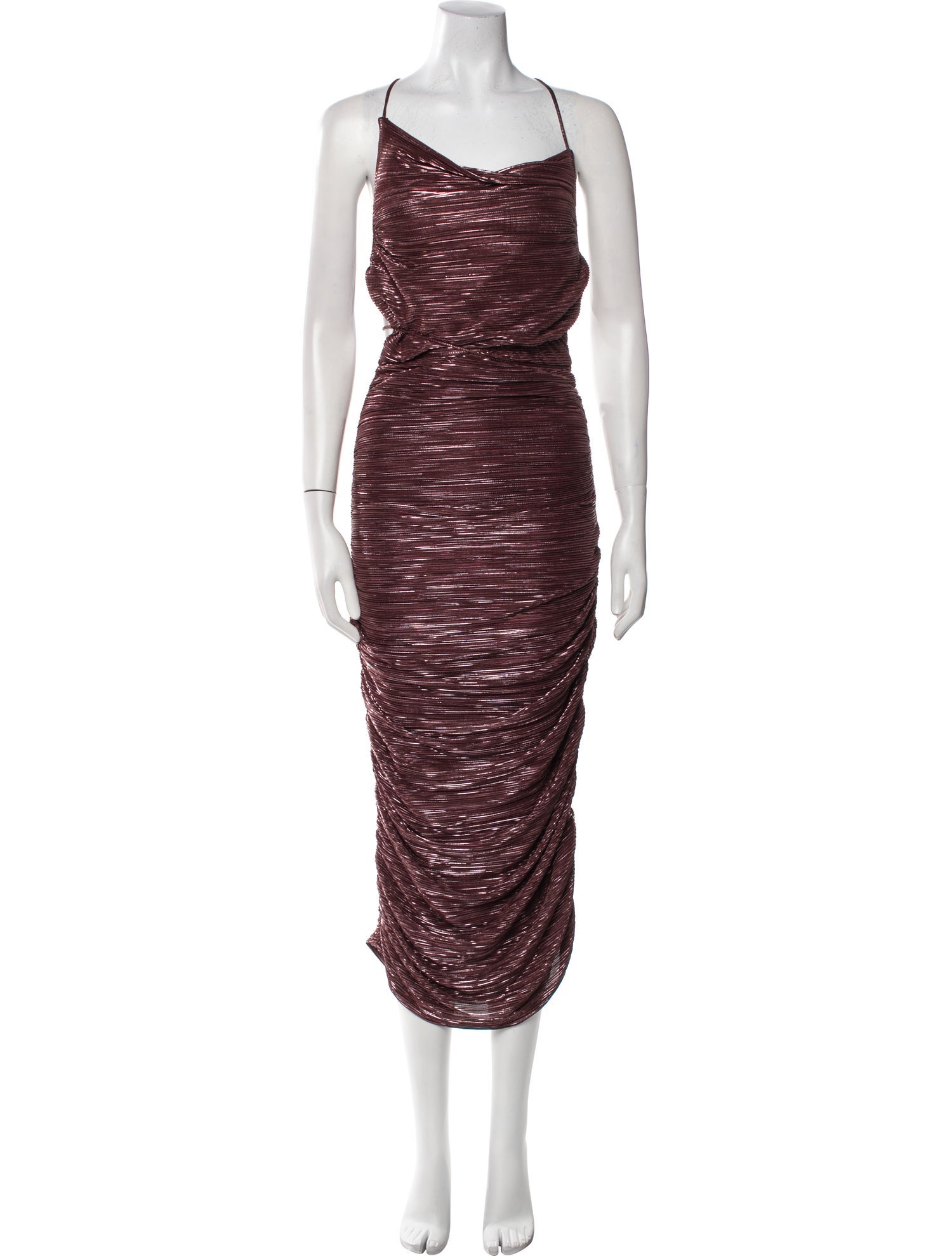 Sabina Musayev Square Neckline Long Dress