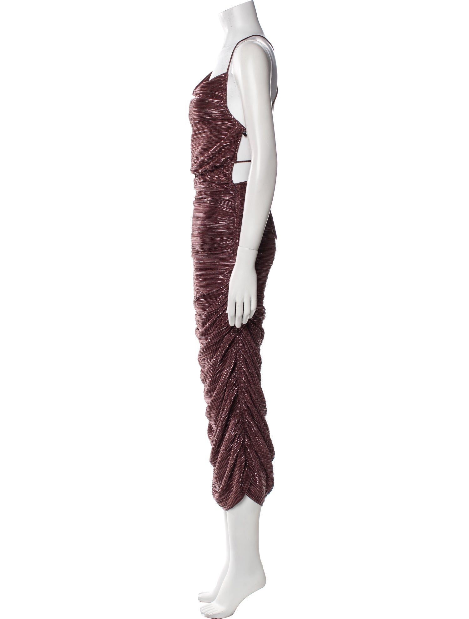 Sabina Musayev Square Neckline Long Dress