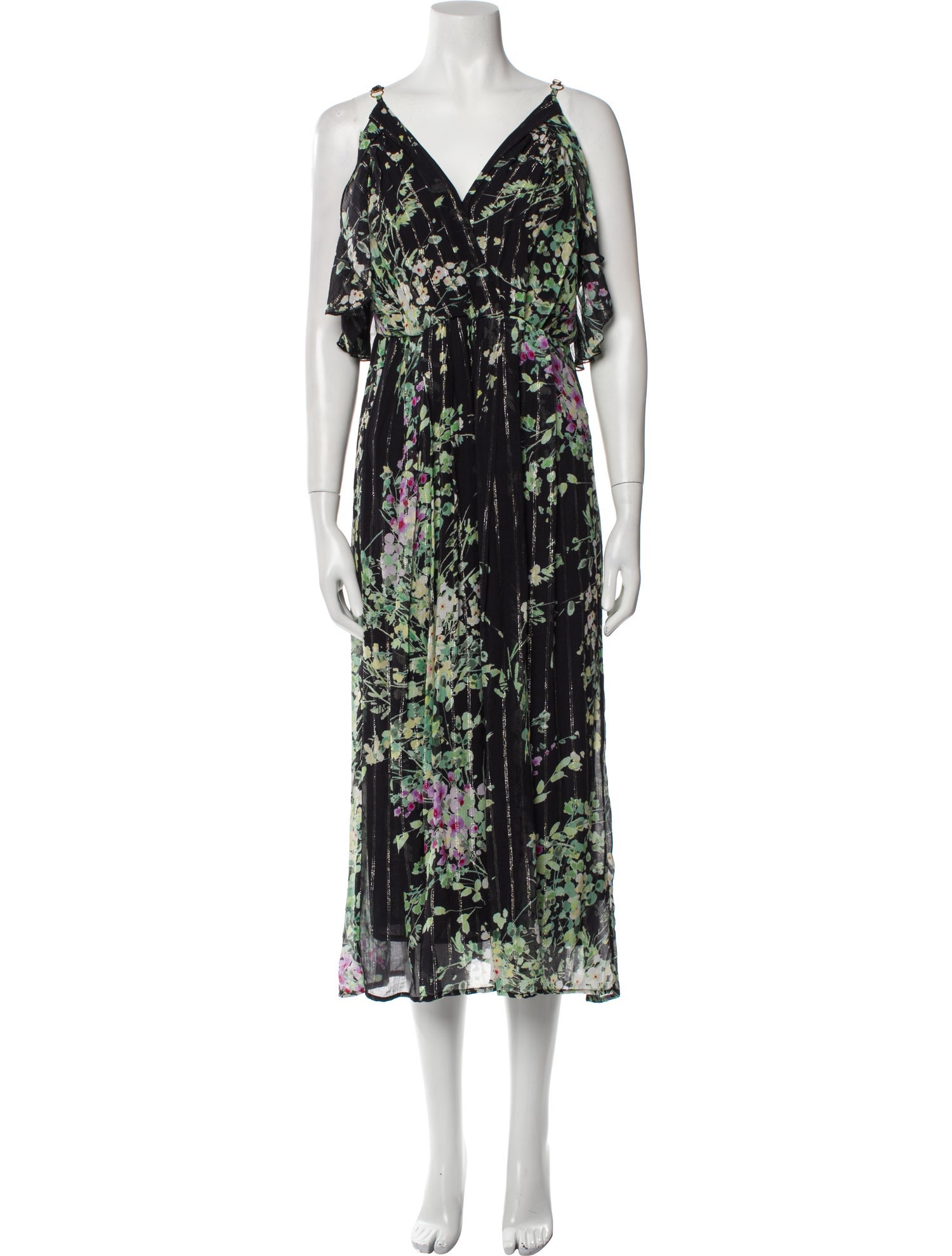 Sabina Musayev Silk Midi Length Dress