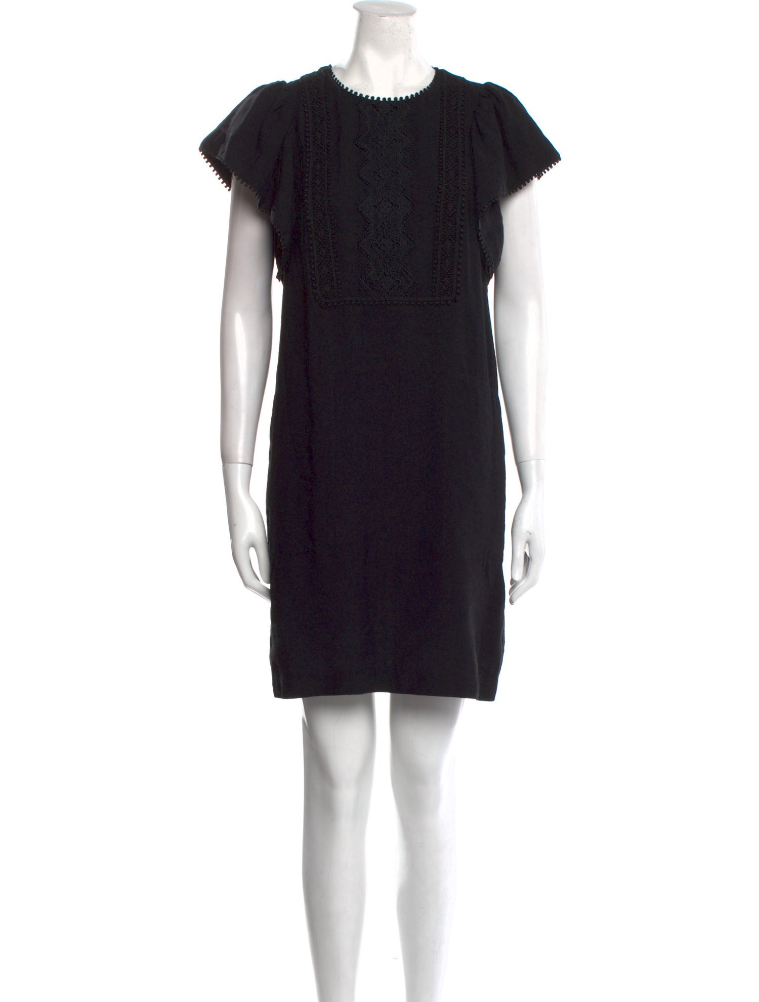 Sabina Musayev Crew Neck Mini Dress