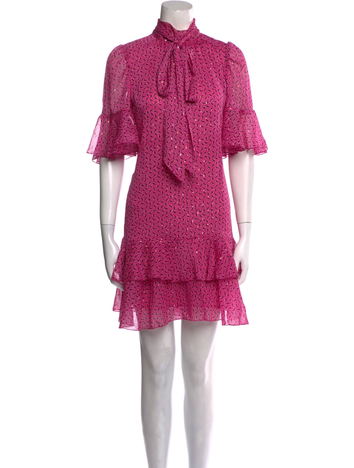 Sabina Musayev Floral Print Mini Dress