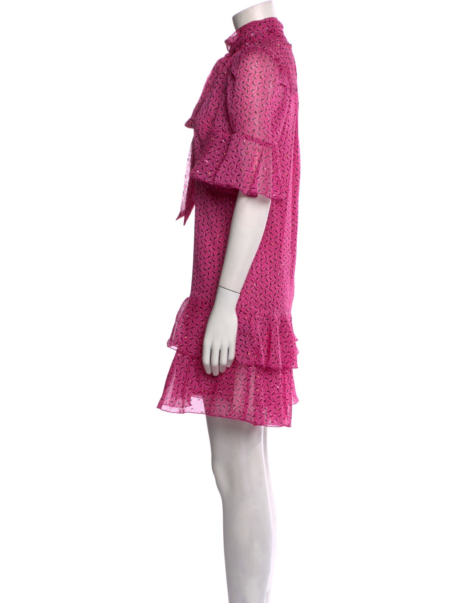 Sabina Musayev Floral Print Mini Dress