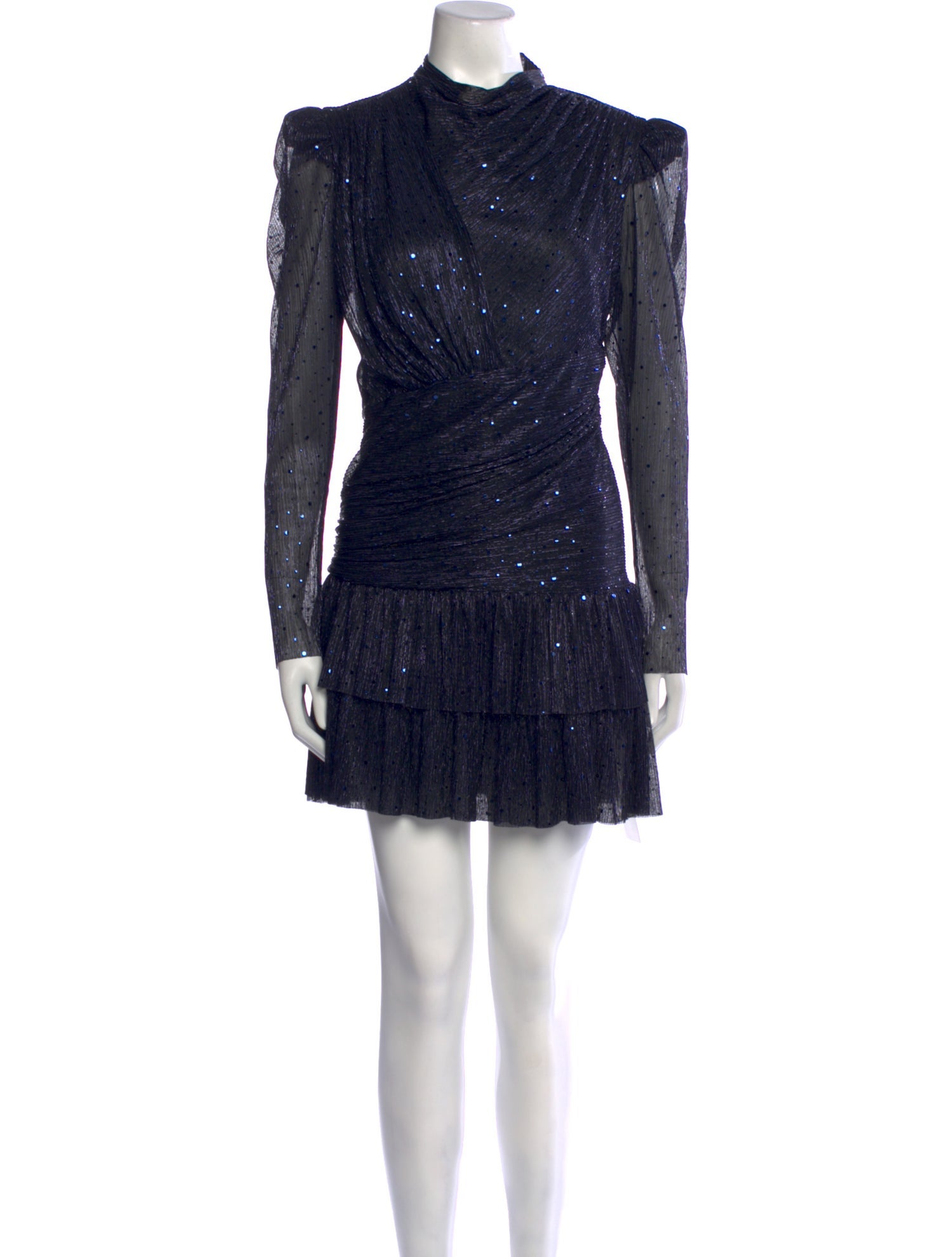 Sabina Musayev Mock Neck Mini Dress