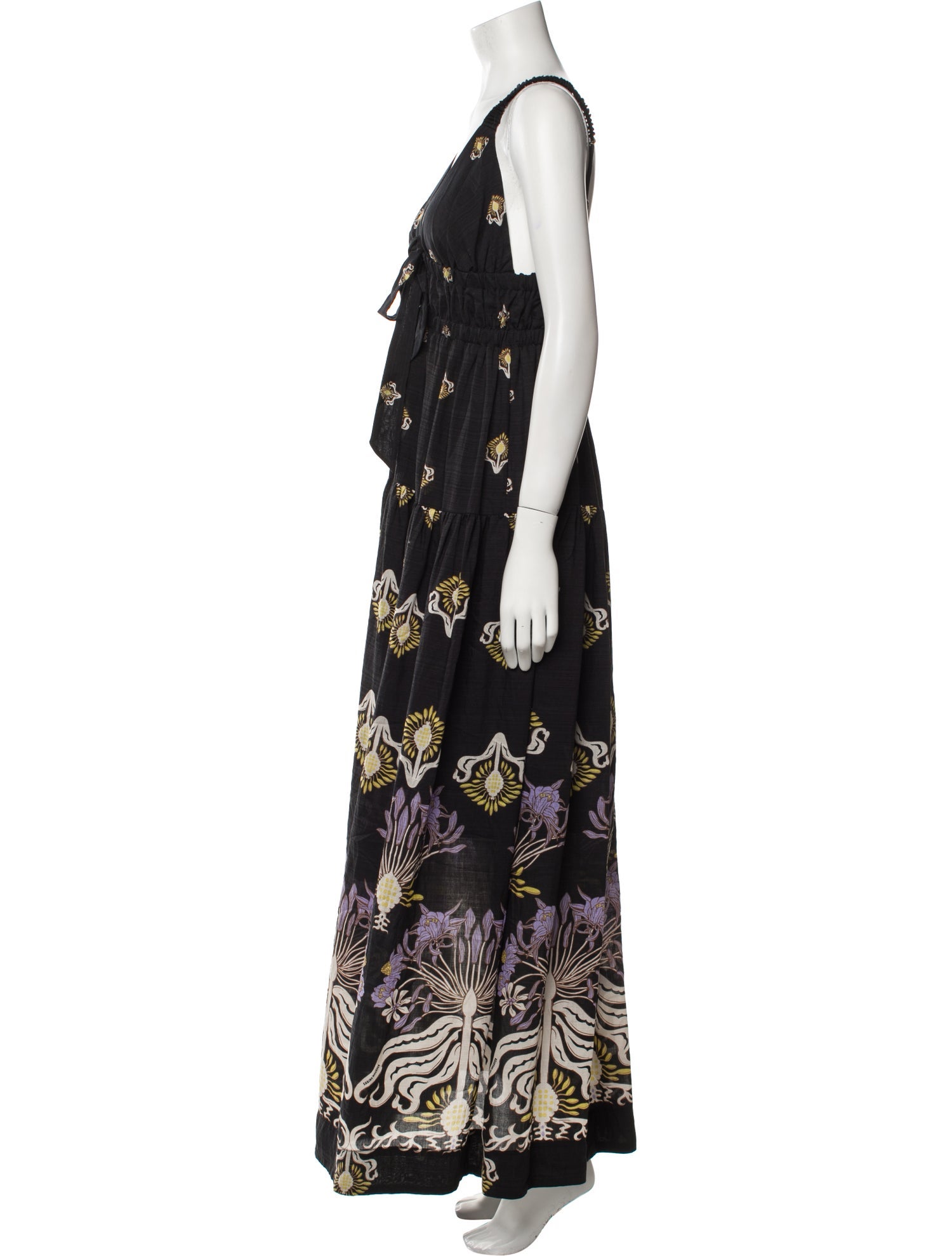 Sabina Musayev Floral Print Long Dress w/ Tags