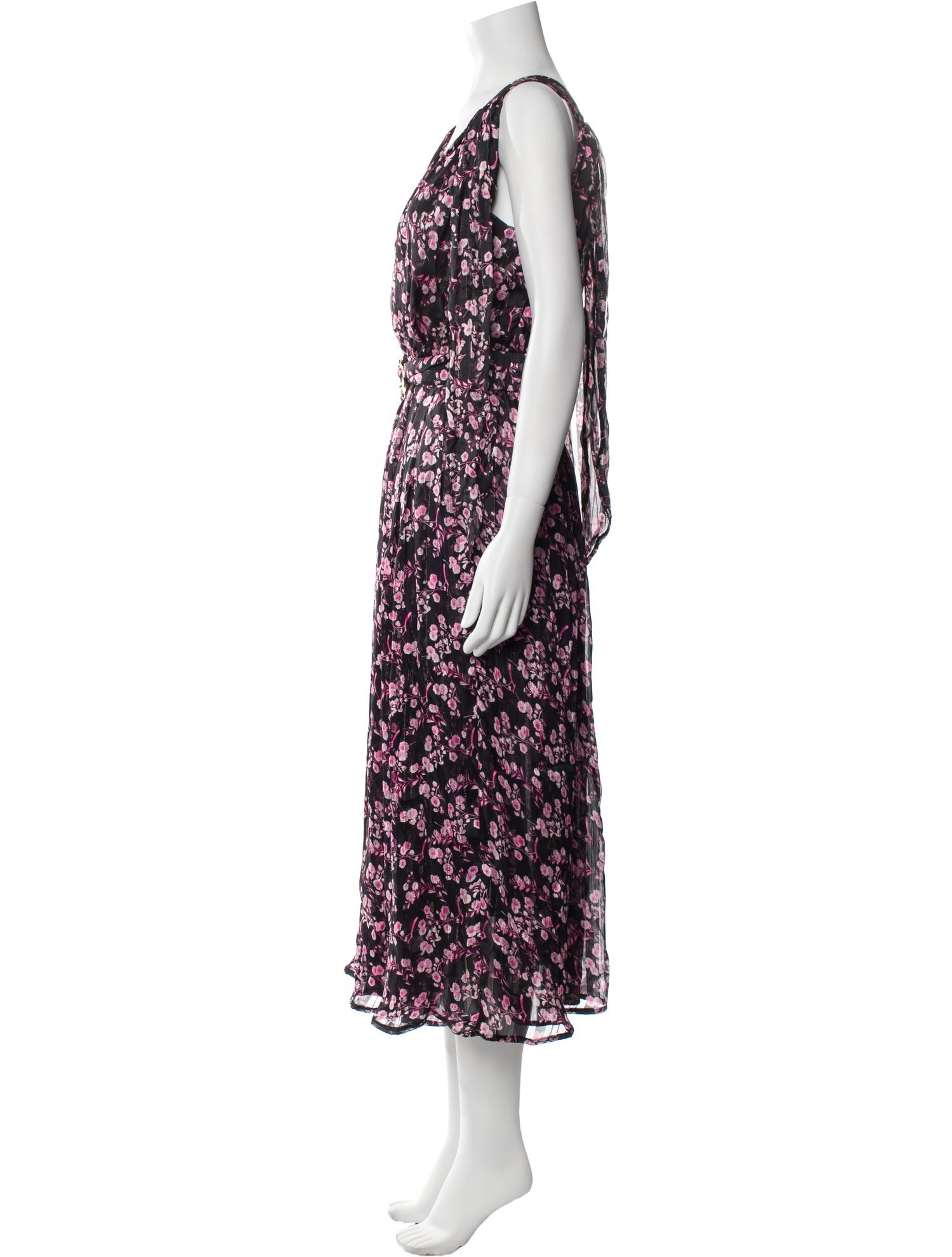 Sabina Musayev Floral Print Long Dress w/ Tags