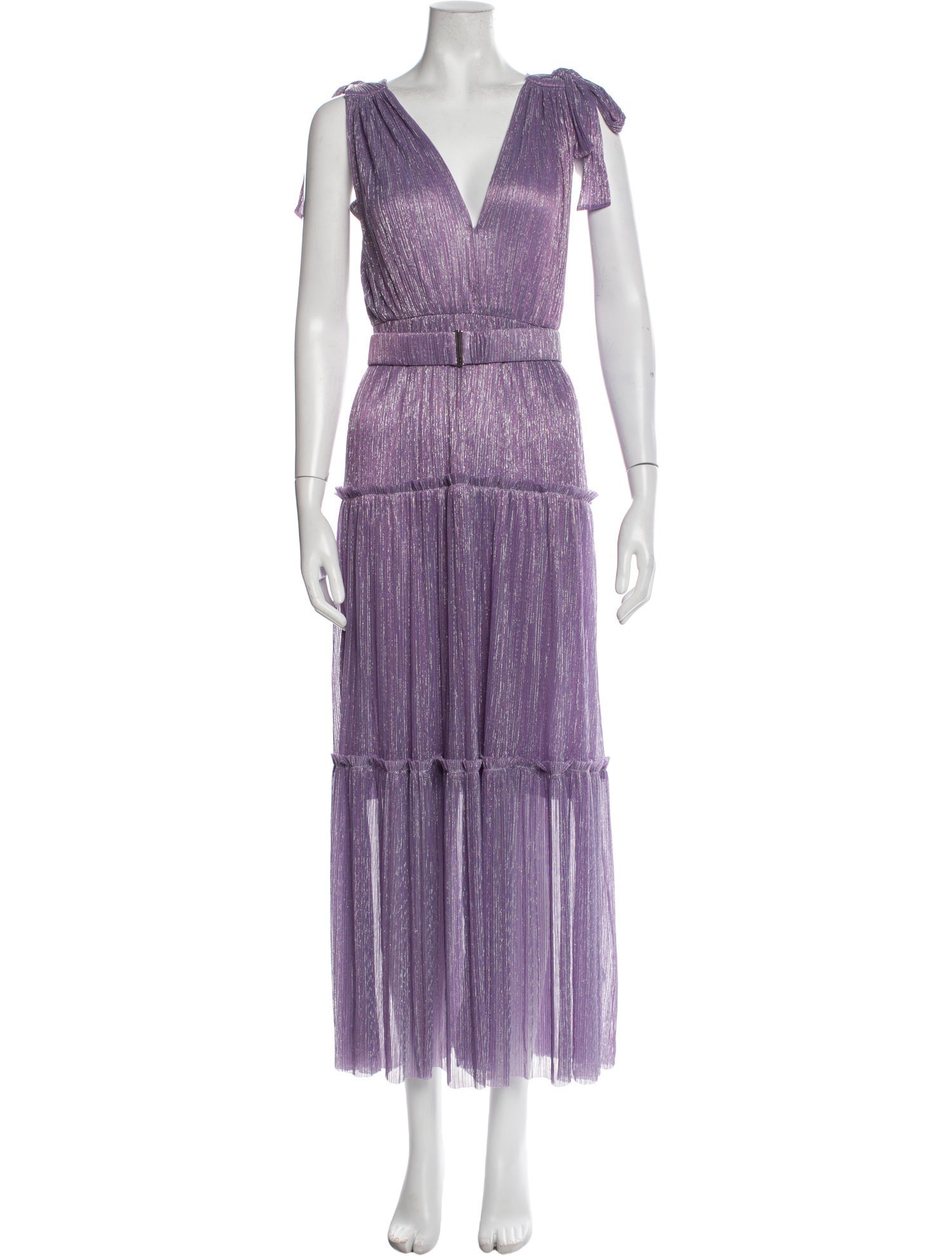 Sabina Musayev Plunge Neckline Long Dress