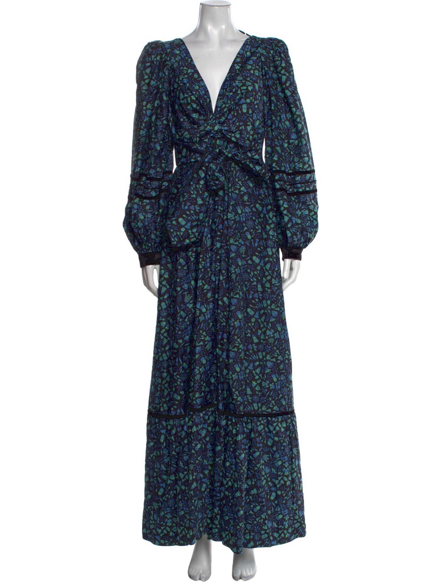 Sabina Musayev Printed Long Dress w/ Tags