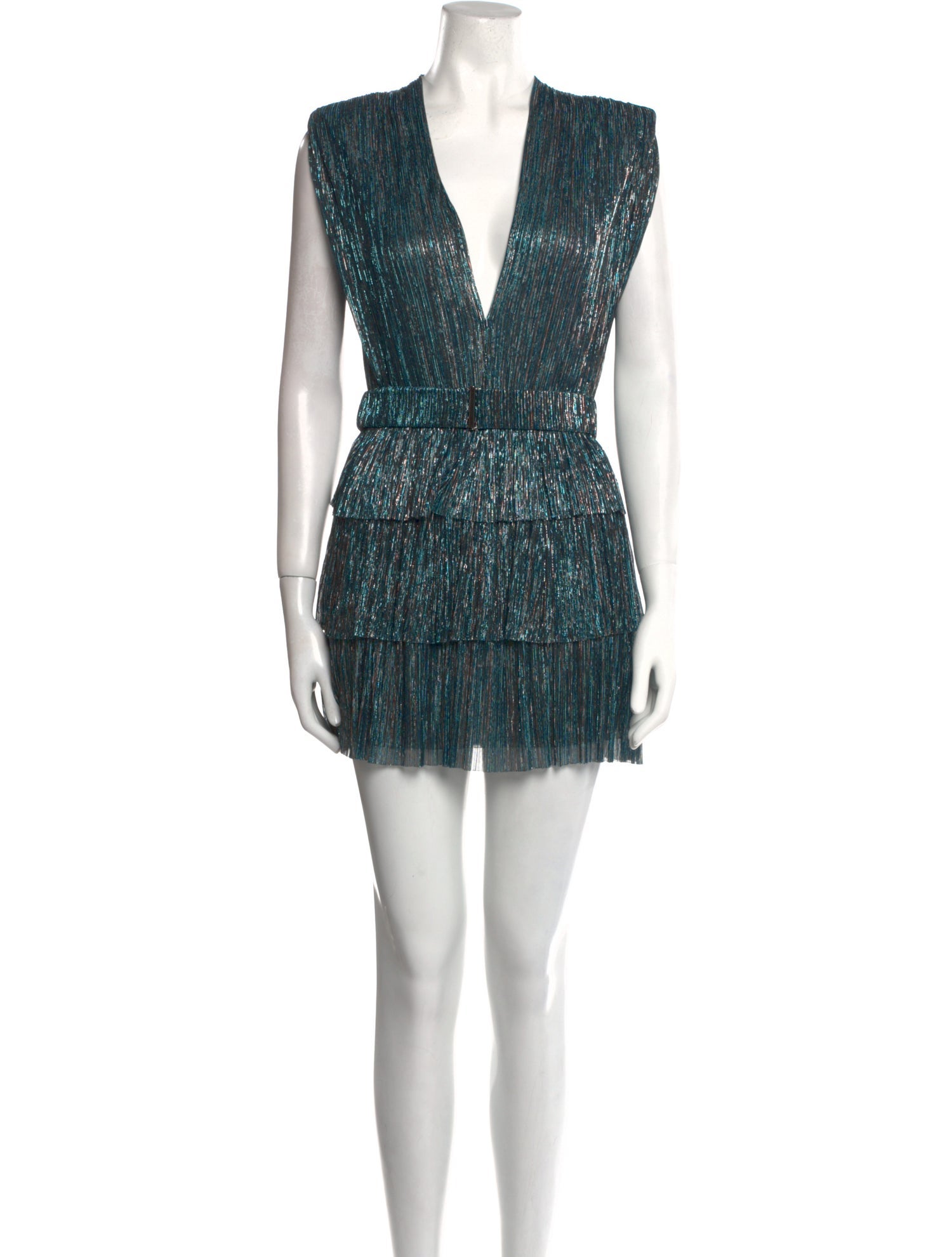 Sabina Musayev V-Neck Mini Dress