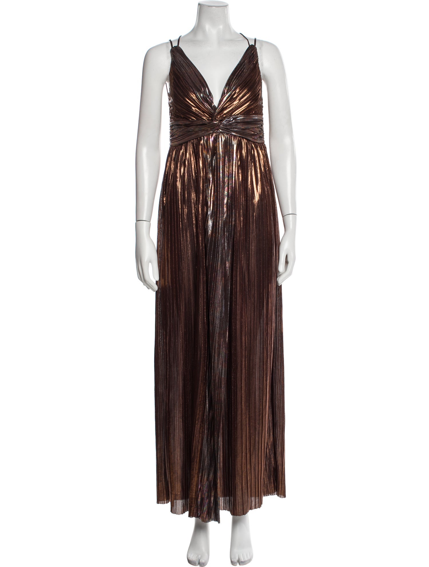 Sabina Musayev V-Neck Long Dress