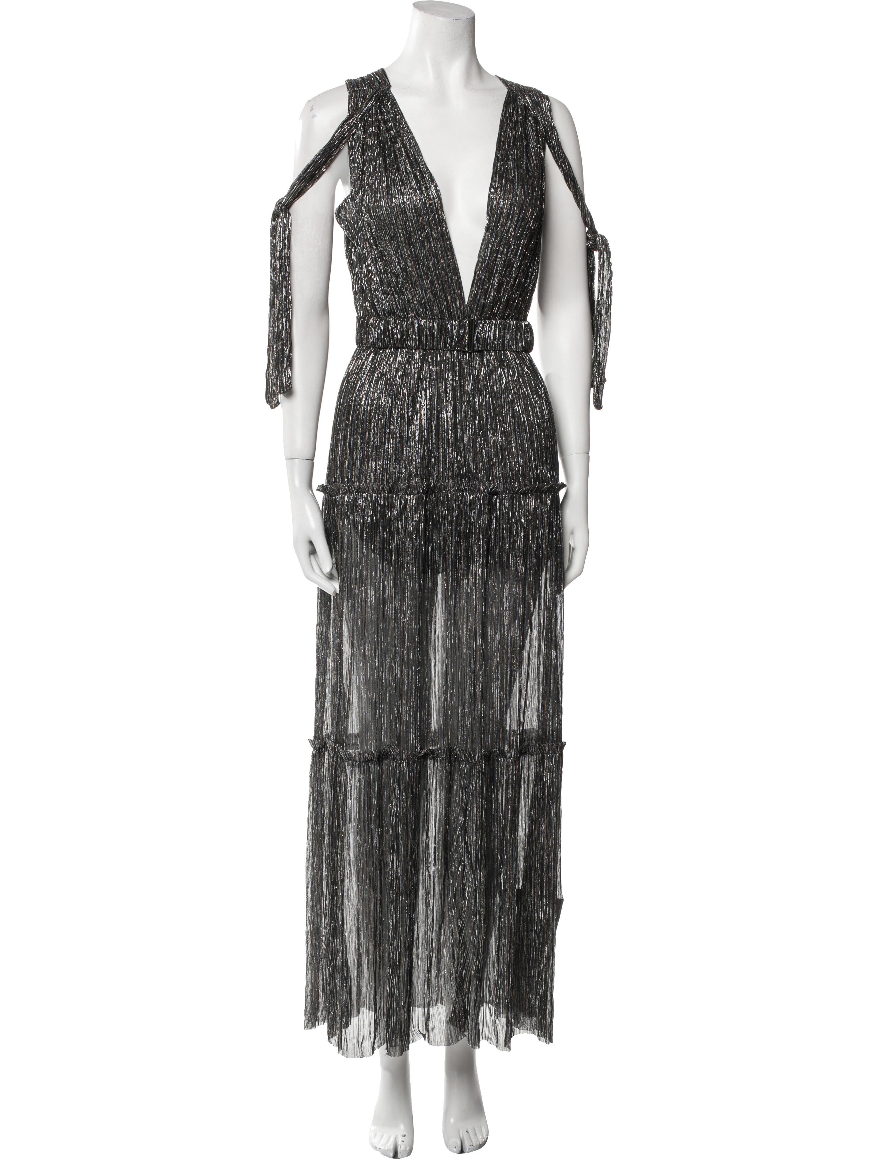 Sabina Musayev Printed Long Dress