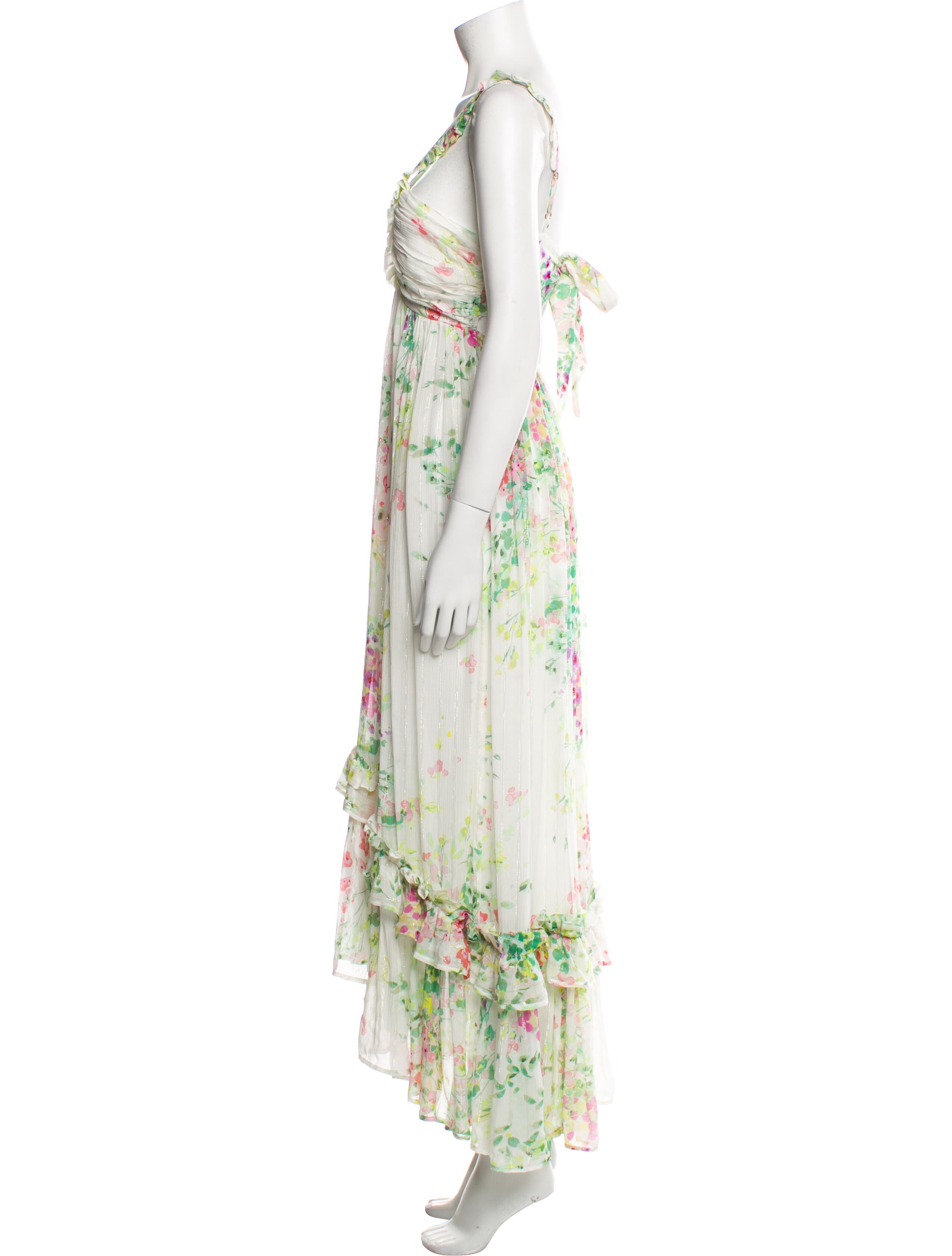 Sabina Musayev Floral Print Long Dress