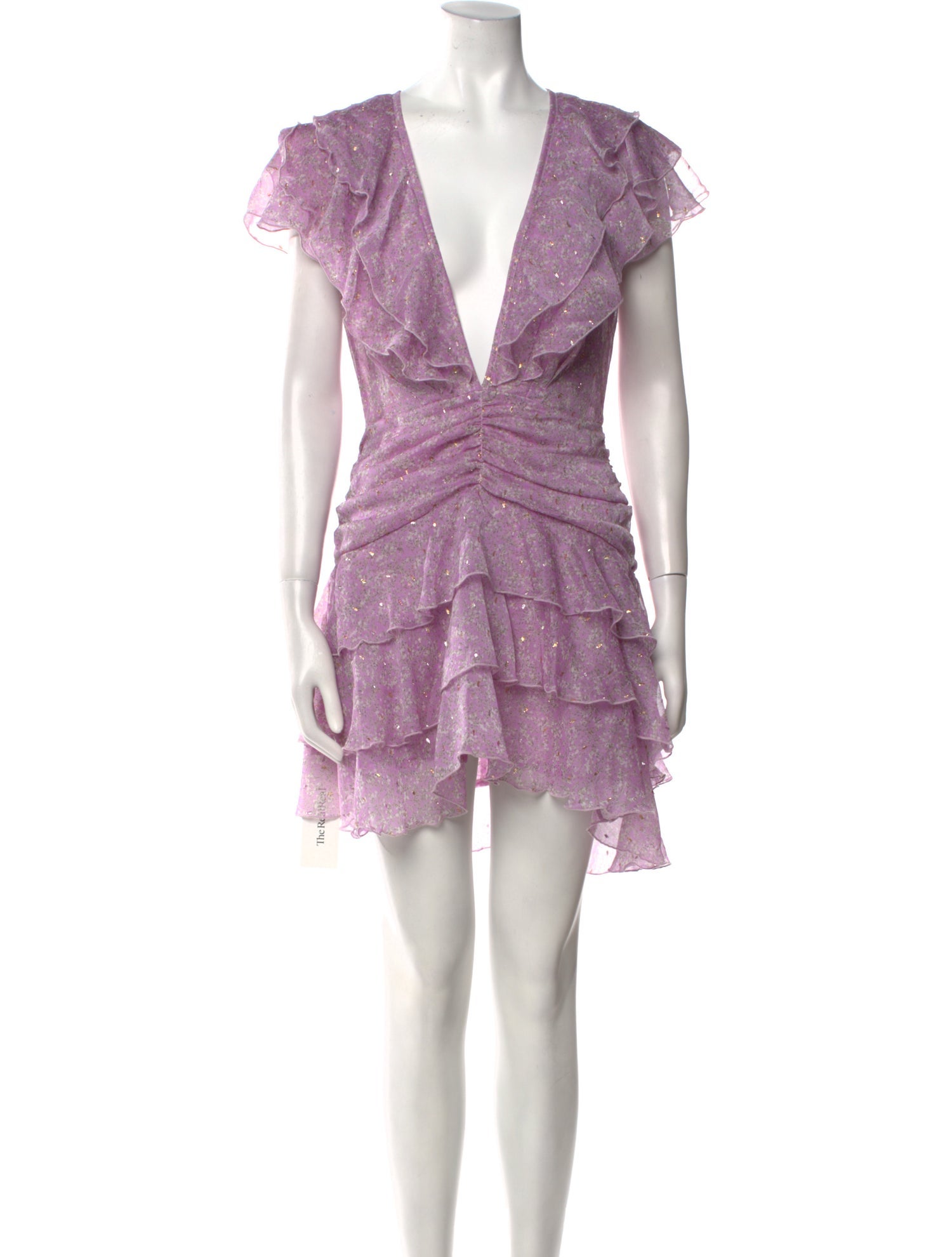 Sabina Musayev Floral Print Knee-Length Dress