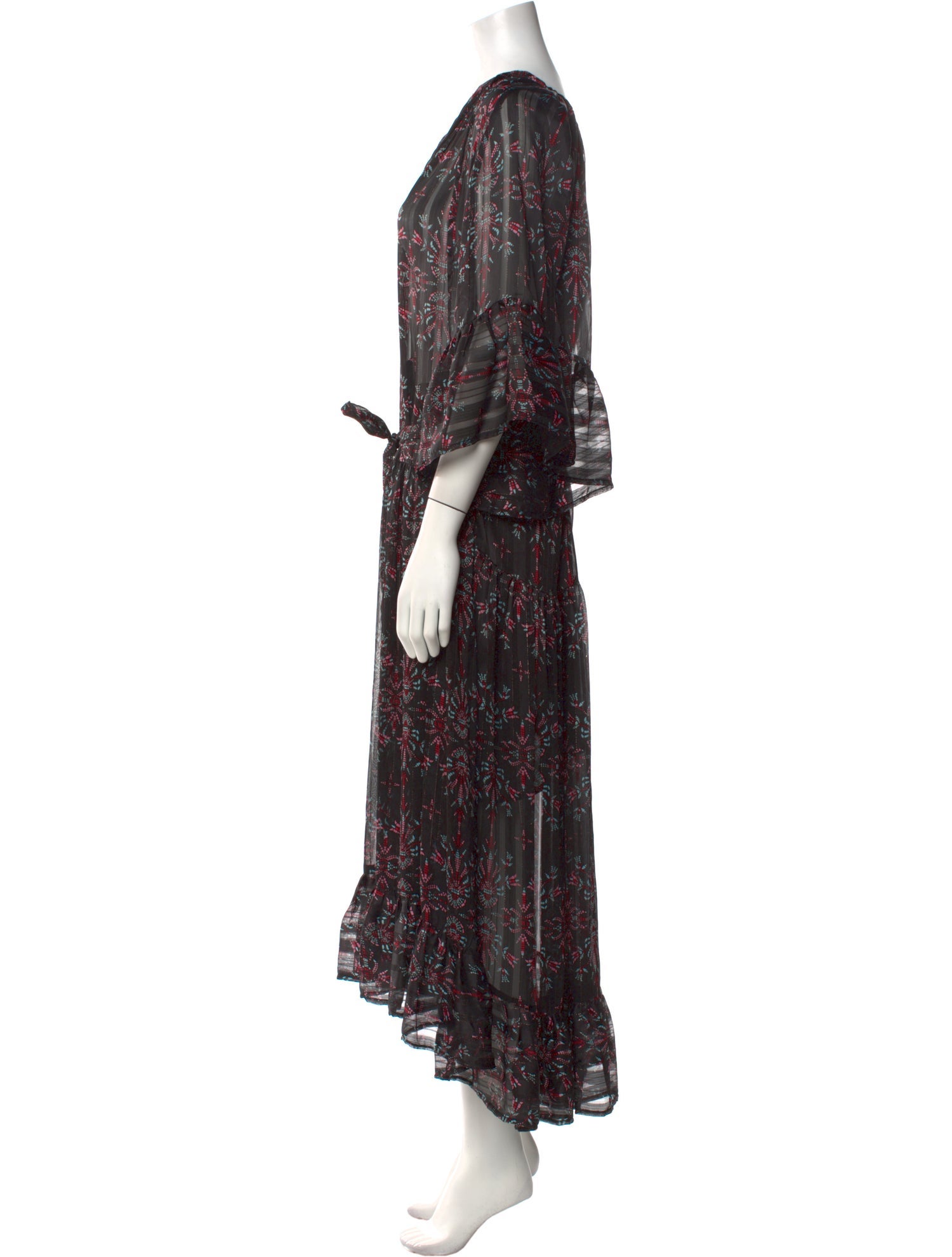 Sabina Musayev Printed Long Dress