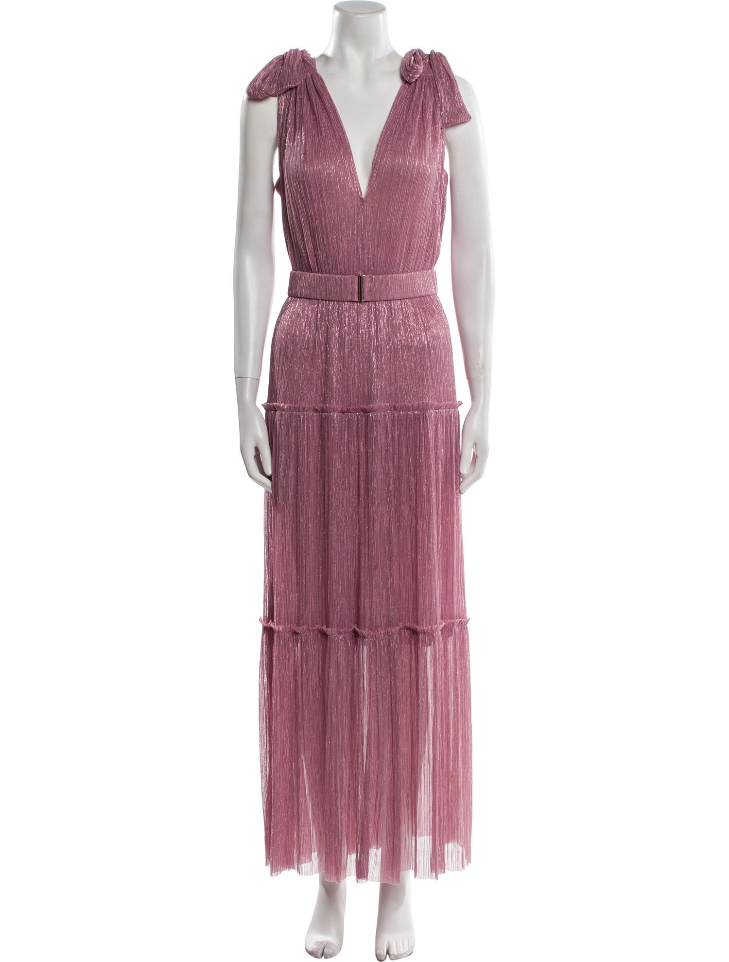 Sabina Musayev V-Neck Long Dress