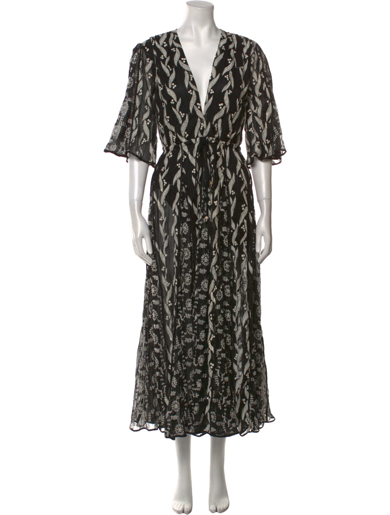 Sabina Musayev Printed Long Dress w/ Tags