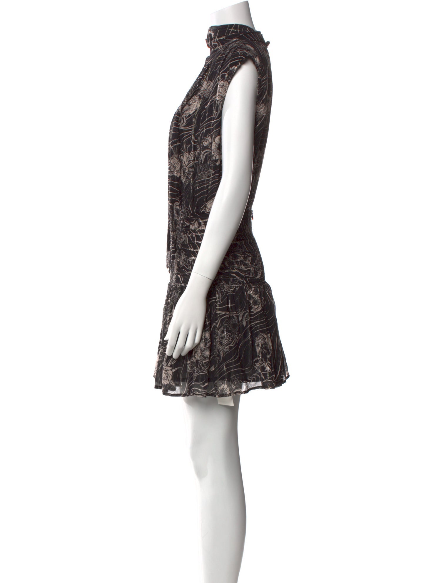Sabina Musayev Paisley Print Mini Dress