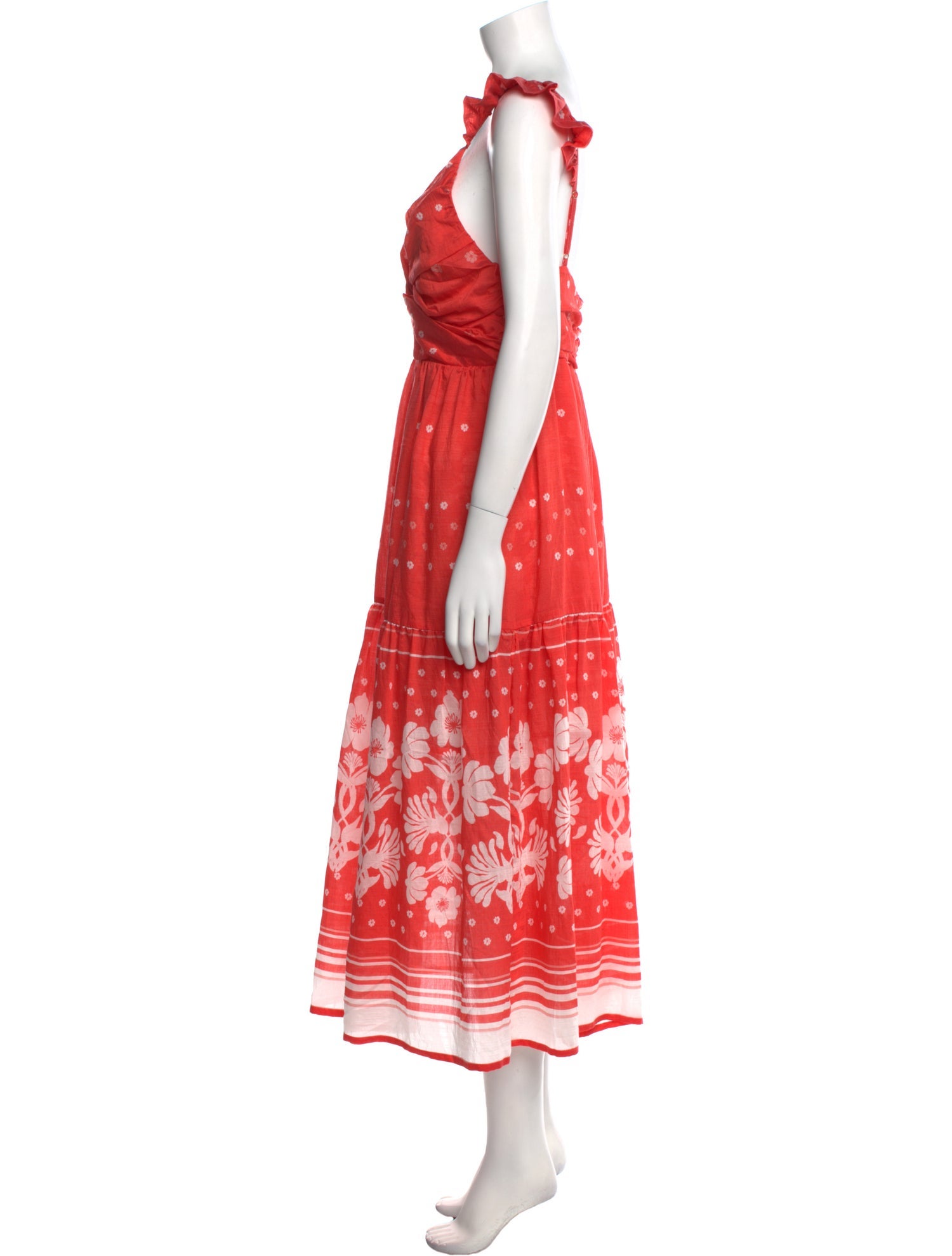 Sabina Musayev Printed Midi Length Dress