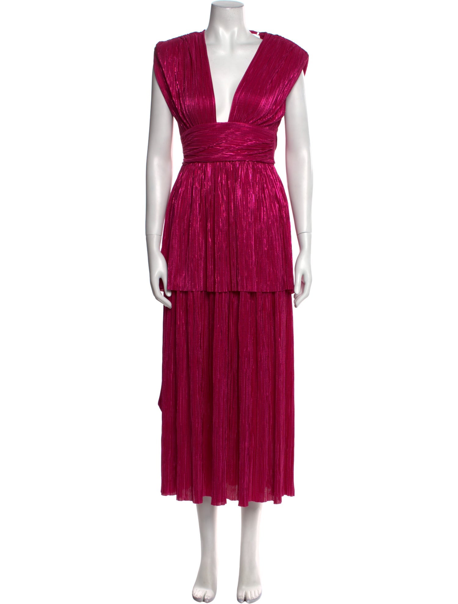 Sabina Musayev V-Neck Long Dress