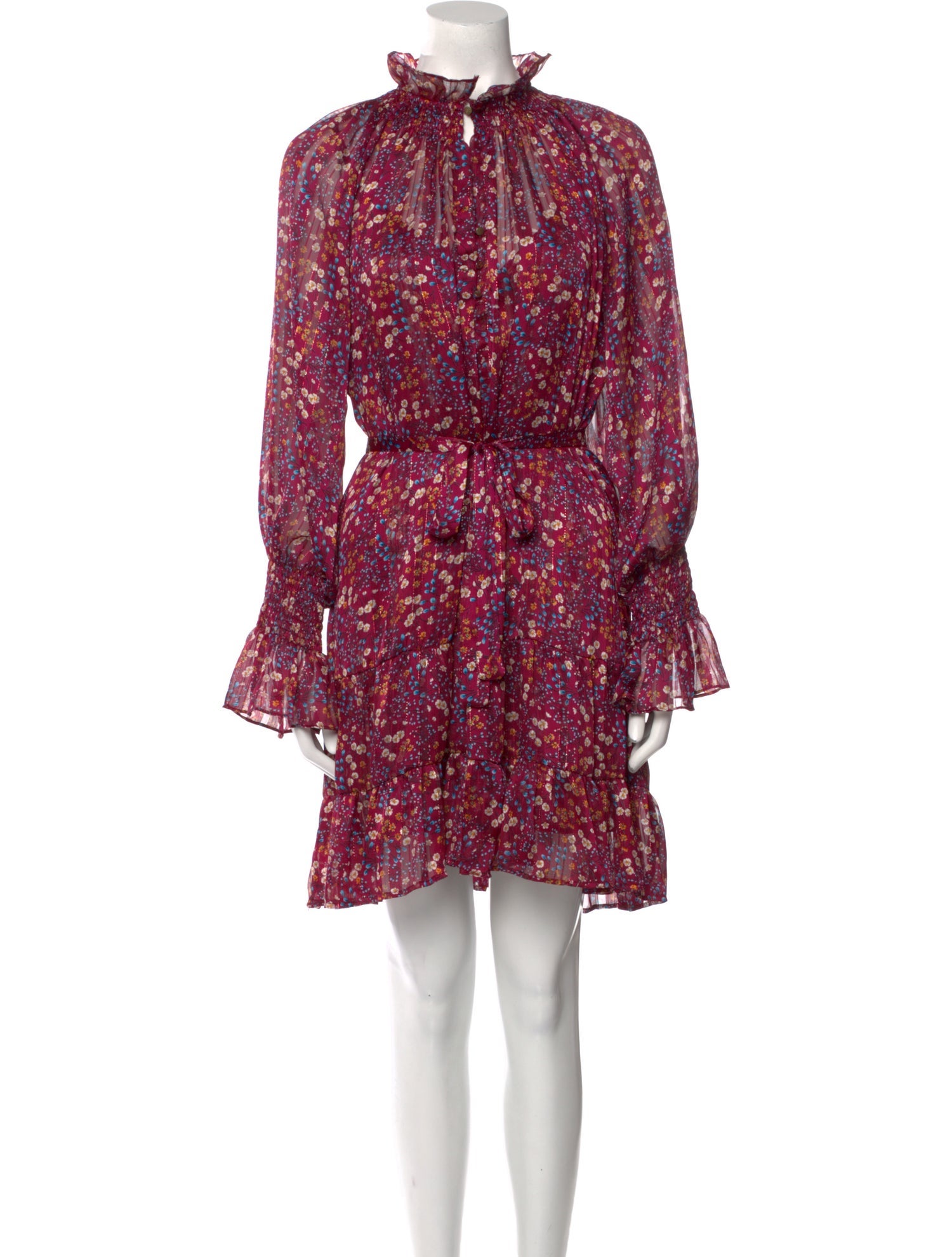 Sabina Musayev Floral Print Mini Dress