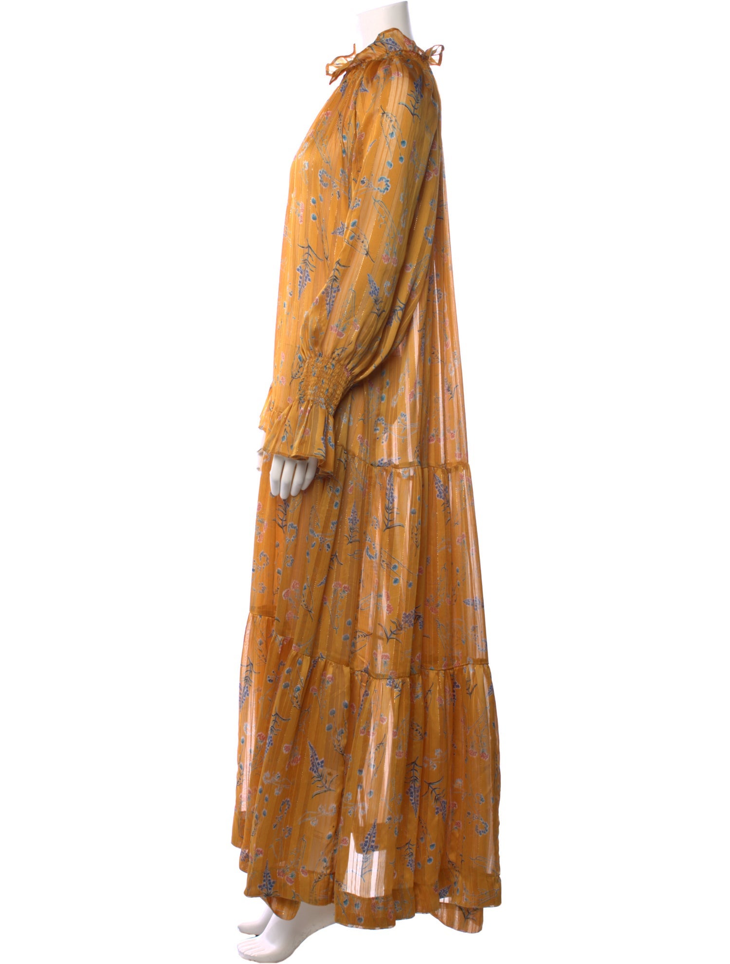 Sabina Musayev Floral Print Long Dress