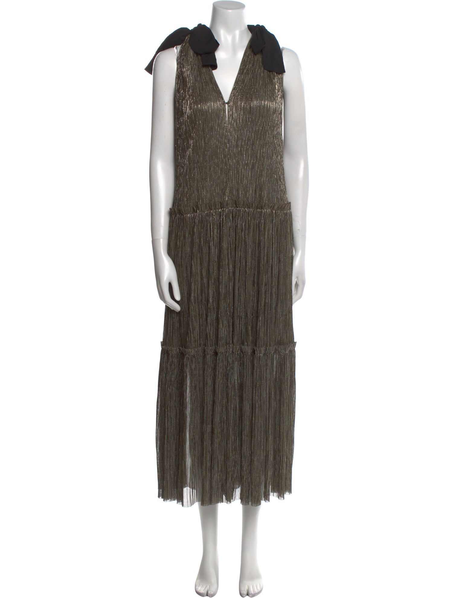 Sabina Musayev V-Neck Long Dress